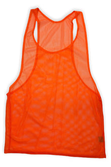  ATHLETIC TANK MESH FLANNEL ORANGE