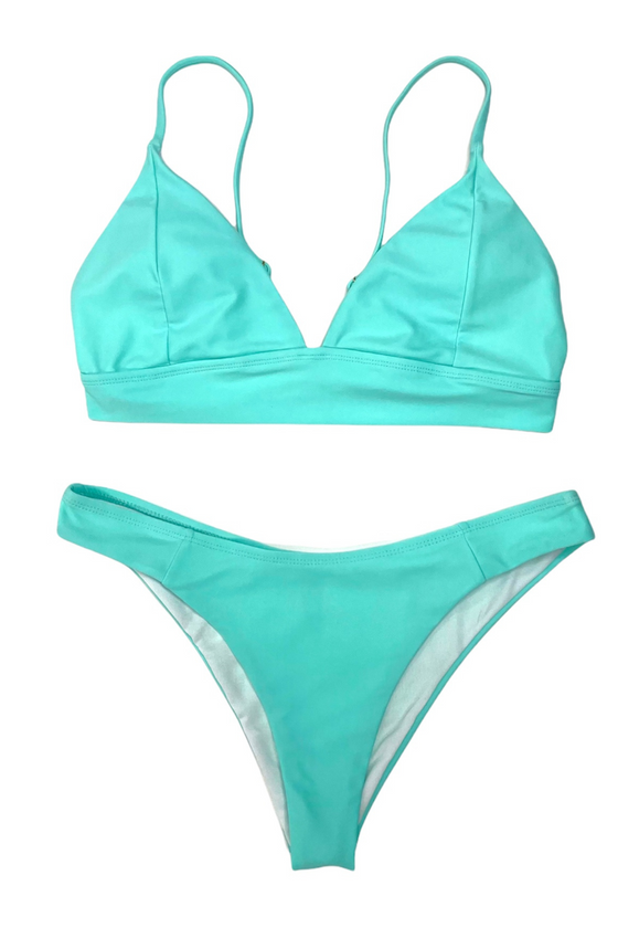 BIKINI LIGHT GREEN HIGH CUT