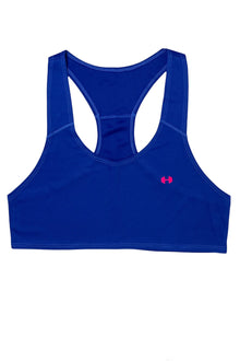  BLUE/ FUCHSIA ATHLETIC SPORTS CROP TOP