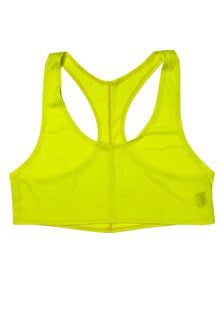  YELLOW /NEON ATHLETIC SPORTS CROP TOP