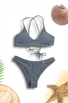 SOLID WIRELESS BIKINI GRAY